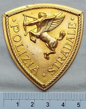 POLIZIA STRADALE  SCUDETTO DA BRACCIO  REPUBLICA ITALIANA