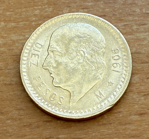 Messico 1906 oro pesos - messico,