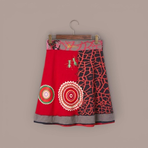 Gonna midi desigual patchwork - midi,