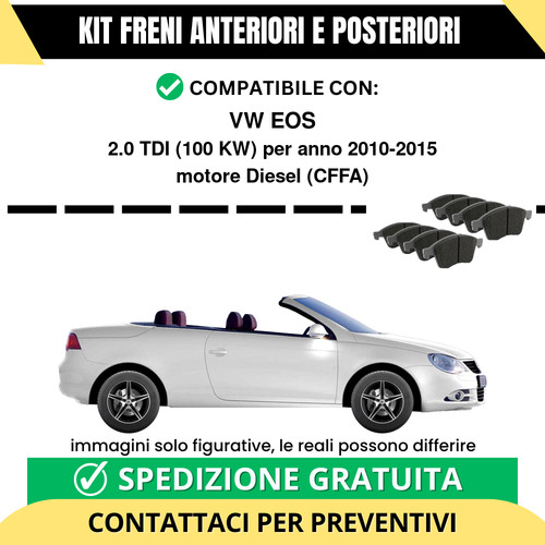 Pastiglie freno ant - freno, vw