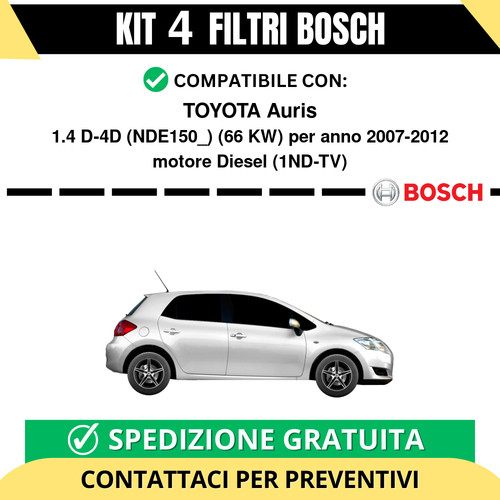 Kit bosch filtri tagliando - kit, 4