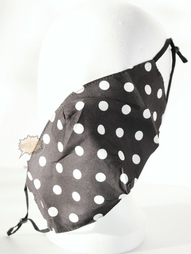Maschera behelfs nera punti - maschera,