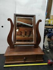 toeletta Consolle Con Specchio E Cassetto Stile Antico Moderna Fabbricazione 