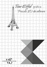 Tour Eiffel grafica. Puzzle 3D