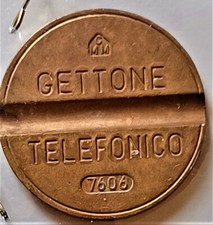 X GETTONE TELEFONICO RARO 7606  gettoni telefonici da collezione in ottimo stato