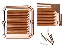 GRIGLIA AERAZIONE QUADRATA IN RAME- - cm.20x20 - 3 pezzi