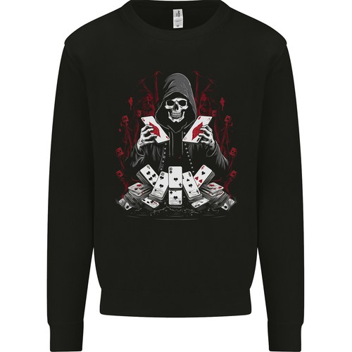 Felpa uomo poker - felpa, grim