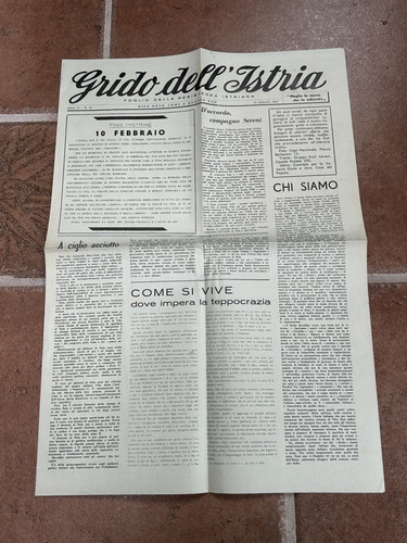 Grido dell istria nº - dell’istria, 50