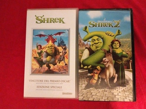 Coppia vhs dreamworks - coppia, "shrek"