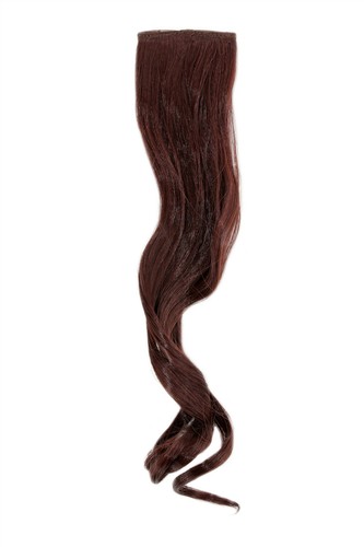 Clip ciocca ondulata mogano - clip,