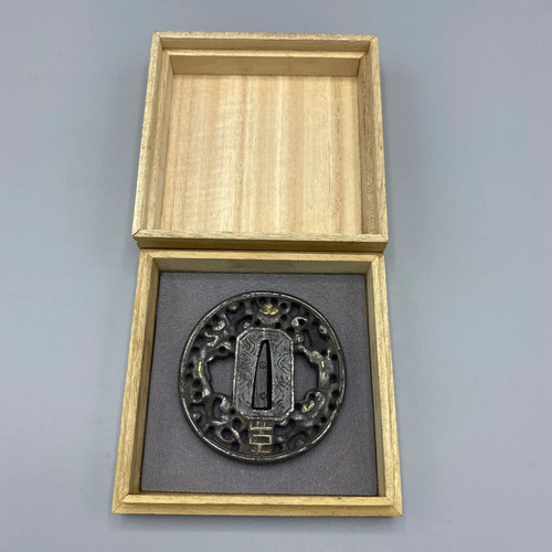 Tsuba giapponese antica motivo - giapponese,