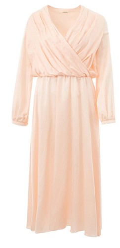 Abito lardini rosa con scollo - abito,