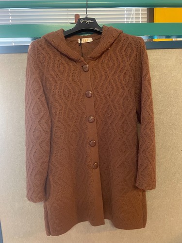Cardigan lungo donna marrone