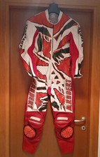 TUTA M. ROBERT MOTO PISTA VINTAGE ANNO 90 VERA PELLE UNICO PEZZO INTERA (NUOVA)