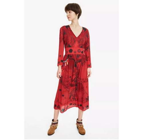 Desigual clam red - red, sleeve