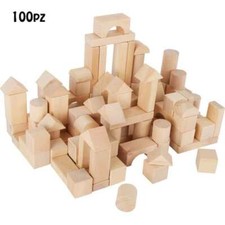 Mattoncini in Legno in Sacco di Lino 100pz 7826