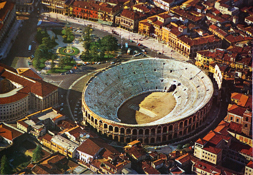 Vintage postcard verona arena - vintage,