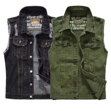 Gilet Maniche Lunghe Strappato