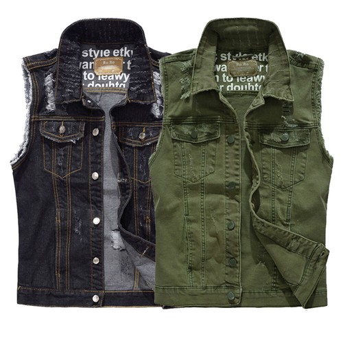 Gilet maniche lunghe strappato - lunghe,