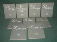 9 VOLUMI TCI - COLLANA GRANDI CITTA' DEL MONDO - LONDRA, MOSCA, ROMA, VIENNA, 