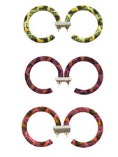 Orecchini cerchi fucsia rosa - cerchi,