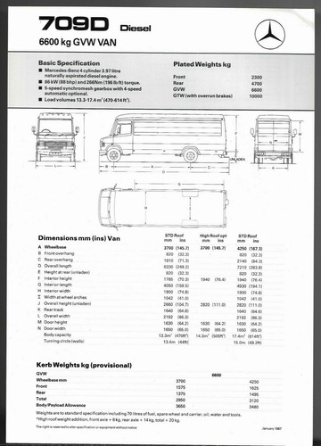 Mercedes benz 709d van - 709d,