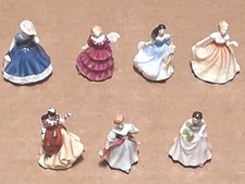 Lotto di 7 figurine Royal Doulton vintage Lady GUARDA!
