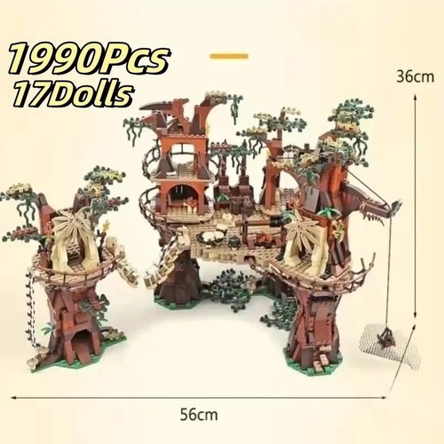 Star wars ewok - star, village