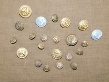 Confezione Di 22 Pezzi Di Bottoni MARINE 2 WK Tedeschi!