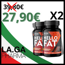PROMO 2PZ, Brucia Grassi HelloFat Integratore dimagrante, drenante termogenico