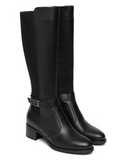 Nero Giardini - 514643 NERO - Stivali Donna in Pelle e Tessuto