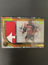 TOPPS MUSEUM PIERRE KALULU PATCH /50 Gold MATCH USED MEMORABILIA AC MILAN