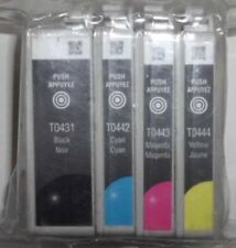 Set 4 inchiostri Epson T0431 T0442 T0443 T0444 stilo C 64 66 84 86 CX3600 CX3650 
