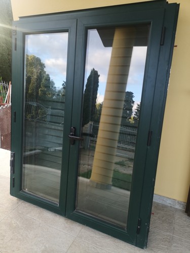 Finestra pvc verde - pvc, con