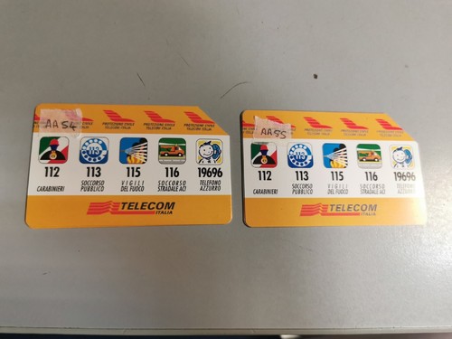 Coppia schede telefoniche - coppia,