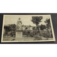 Cartolina Napoli - Ist. S. Giovanna D'Arco - Giardino col Monumento al S. Cuore
