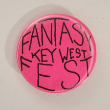 Pulsante Pinback Key West Fantasy Fest Vintage spedizione gratuita