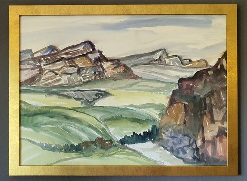 Gemälde aquarell elfriede - gemälde,