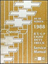 Nuovo 1988 Camion Negozio Manuale Pickup Blazer Suburban Servizio Riparazione