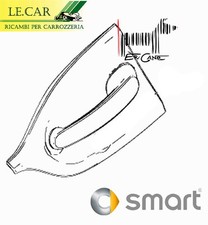 1 MANIGLIA ESTERNA NERA PORTA