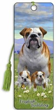 Segnalibro bulldog inglese - 3d,