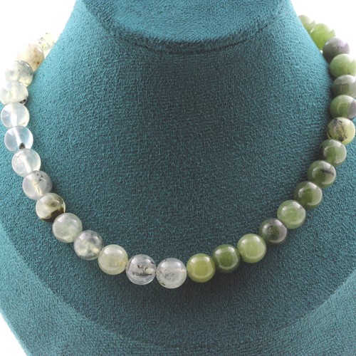 Collana perle prehnite - perle,