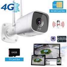 telecamera 4g Sim Gsm Camera WIFI Cam IP66 slot SD 2 MPX Audio e video HD remoto
