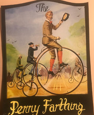 Mini pub sign Penny Farthing