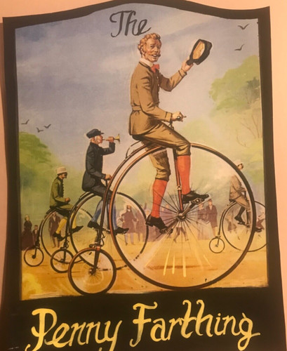 Mini pub sign penny farthing - mini,