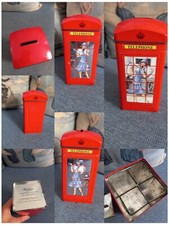 Vintage Salvadanaio Scatola Latta Bentley's England Cabina Telefonica 