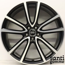 4 CERCHI IN LEGA AUDI Q5 SQ5 SB 8,5 X 21 " ORIGINALI NERO DIAMANTATO 80A601025BG