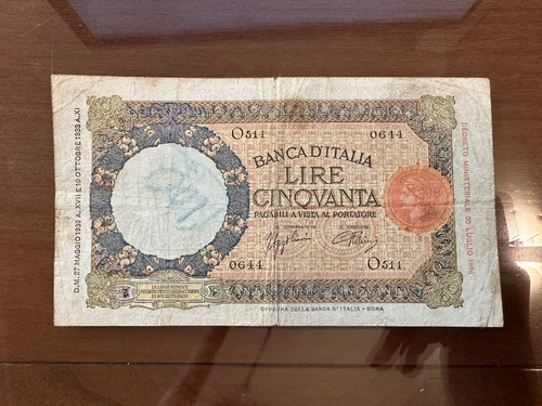 Banconota lire lupetta - banconota, 50