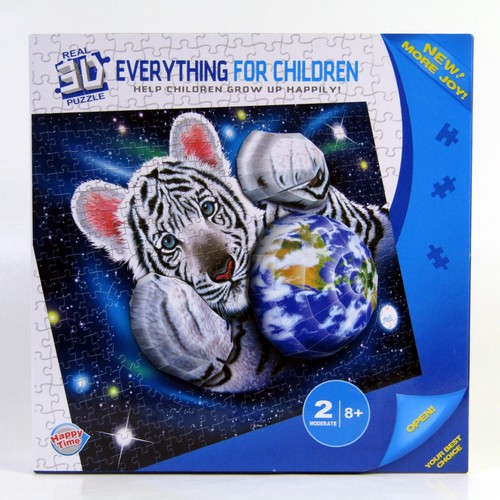 Puzzle white tiger - puzzle,