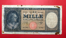 Repubblica Italiana 25-09-1961  1000 LIRE MEDUSA